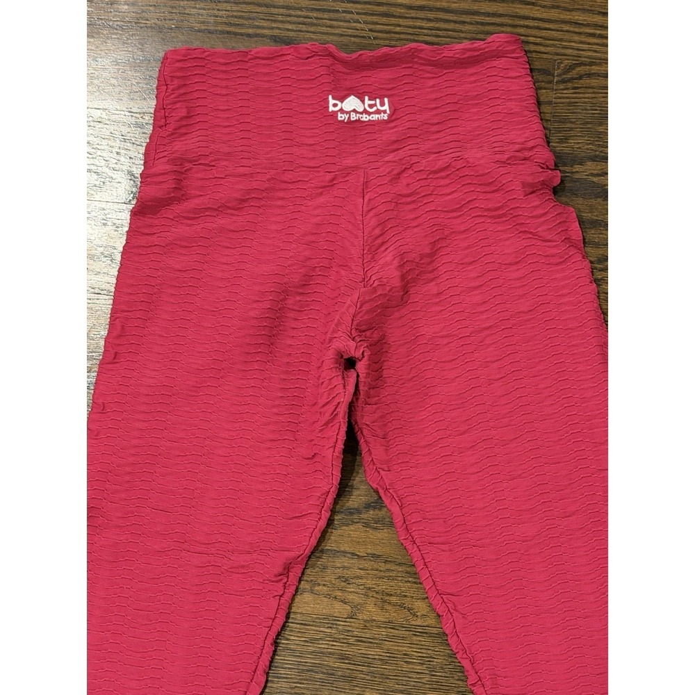 Women's Booty Enhancing Leggings Booty by Brabants Plus Large Maroon Texture